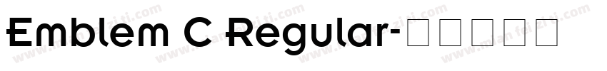 Emblem C Regular字体转换
